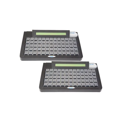 Kit Gertec 02 Teclados Programáveis Tec-e 65 Teclas Display