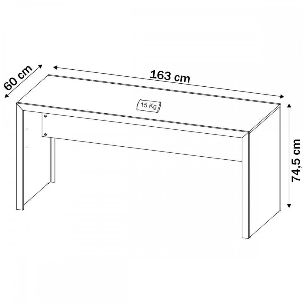 Imagem 5 de 5 do produto Conjunto Home Office 4 Peças Com 1 Mesa, 1 Estante, 1 Gaveteiro E 1 Armário Para Escritório Preto - Pnr Móveis