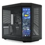 Gabinete Hyte Y70 Touch Infinite Midtower Vidro Temperado C/ Tela Lcd Usb-c Preto - Cs-hyte-y70tti-bb