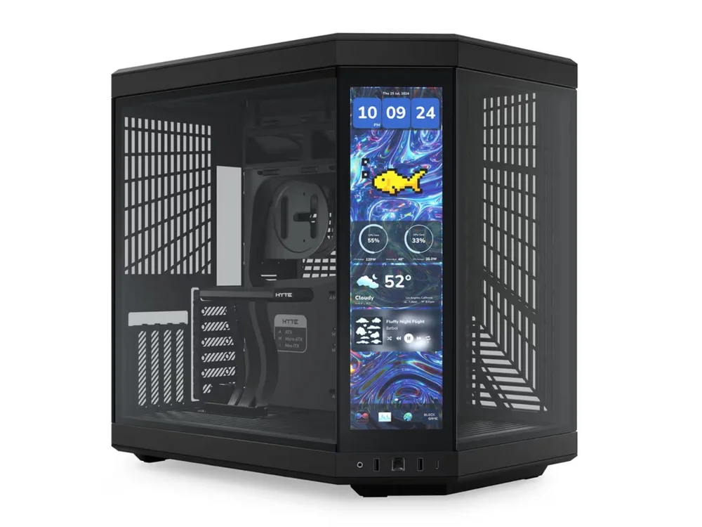 Gabinete Hyte Y70 Touch Infinite Midtower Vidro Temperado C/ Tela Lcd Usb-c Preto - Cs-hyte-y70tti-bb Gabinete Hyte Y70 Touch Infinite Midtower Vidro Temperado C/ Tela Lcd Usb-c Preto - Cs-hyte-y70tti-bb