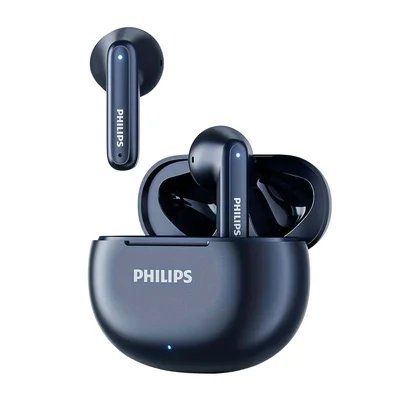 Fones Philips Bt53 2024 Sem Fio Cancelamento De Ruido Azul.