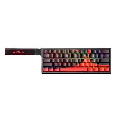 Teclado Magnético Aula Win60he - 8000hz Cor:vermelho
