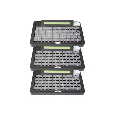 Kit Gertec 03 Teclados Programáveis Tec-e 65 Teclas Display