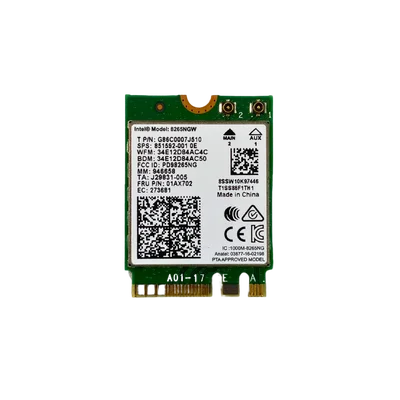 Placa de Rede Intel Wireless-AC 8265NGW, Dual Band, 867Mbps, Bluetooth 4.2, M.2 NGFF - 851592-001