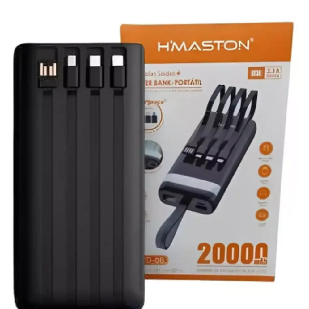 Carregador Portátil Power Bank 20.000mah Hmaston Carregador Portátil Power Bank 20.000mah Hmaston