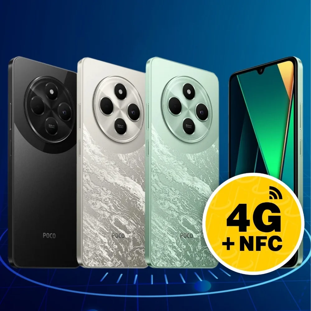 Smartphone Xiaomi Poco C75 256GB Dourado KaBuM