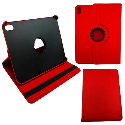 Capinha Capa Compatível Com Tablet Ipad 10 Geração 2022 Tela 10.9 Carteira Lisa Vermelho