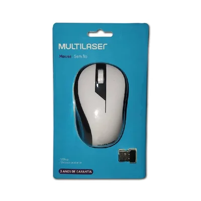 Mouse Multi Sem Fio   Conexão Usb 1200dpi 3 Botões Ergonômico M0216.