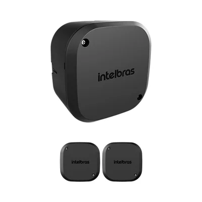 Kit 3 Caixas De Passagem Plástica Câmeras Bullet/dome Interno Vbox 1100 Black Intelbras
