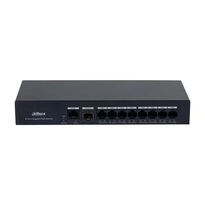 Switch Dahua Gigabit De 10 Portas Dh-pfs3110-8gt-65
