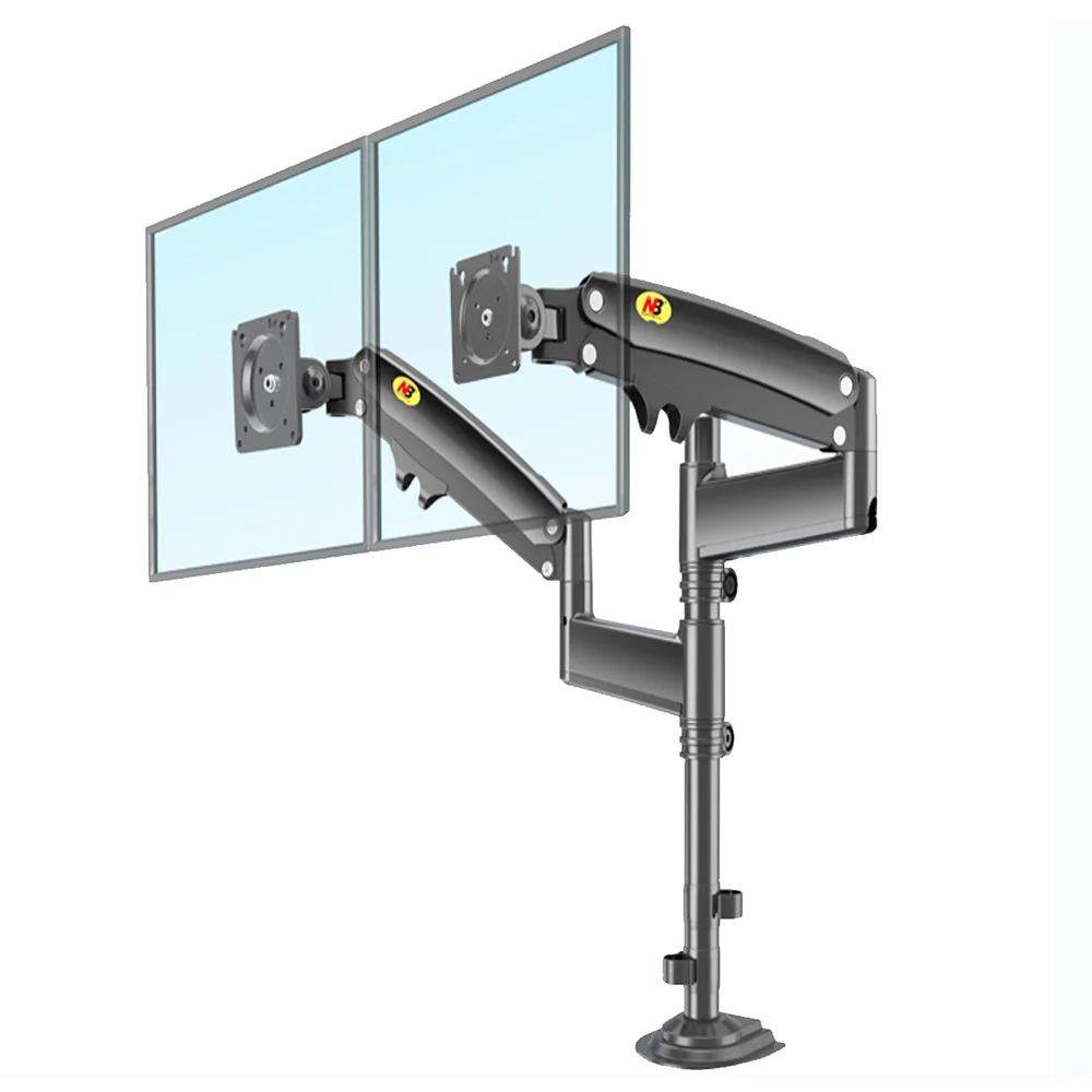Suporte Duplo De Mesa Articulado Monitor Até 32 "