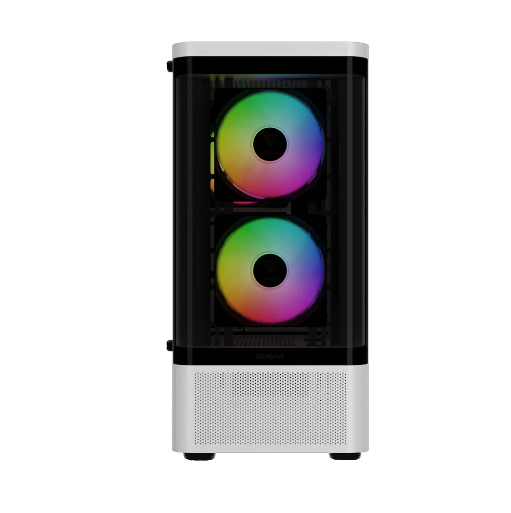 Imagem 3 de 5 do produto Gabinete Gamer Gamdias Talos E3 Cg Wh, Mid-tower, Vidro Temp, 3 Fans, White - Talos E3 Cg Wh