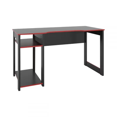 Mesa Gamer Dark Para 3 Monitores Preto/vermelho Pnr Móveis 15