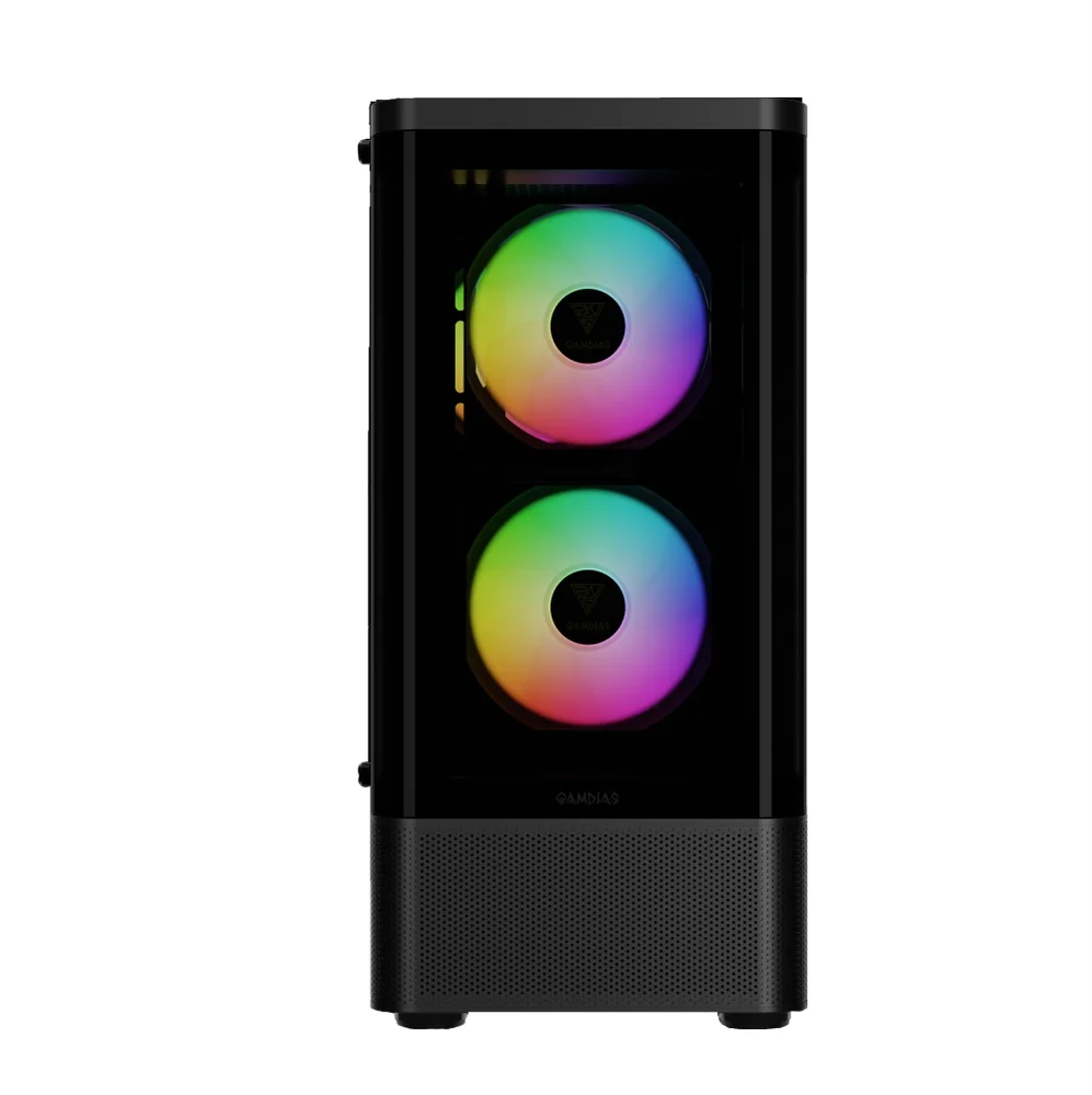Imagem 3 de 5 do produto Gabinete Gamer Gamdias Talos E3 Cg, Mid-tower, Vidro Temp, 3 Fans, Black - Talos E3 Cg