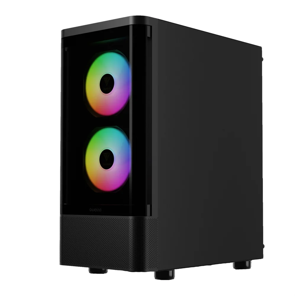 Imagem 5 de 5 do produto Gabinete Gamer Gamdias Talos E3 Cg, Mid-tower, Vidro Temp, 3 Fans, Black - Talos E3 Cg