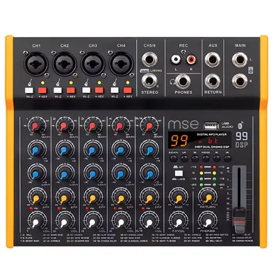 Mesa De Som 6 Canais Marca  Mmx-6 Mse