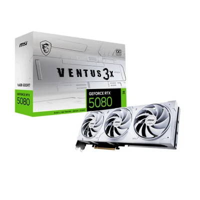 Gpu Msi RTX 5080 16g Ventus 3x Oc, Gddr7, 256-bits, 3x Dp / 1x HDMI - G5080-16v3cw