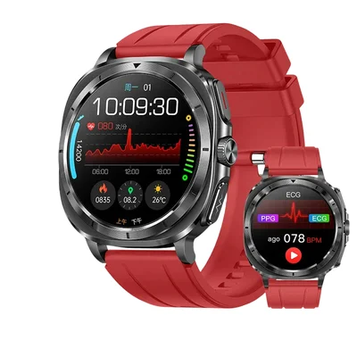 Relógio Inteligente Smartwatch Lige 3604 À Prova D' Água Vermelho.