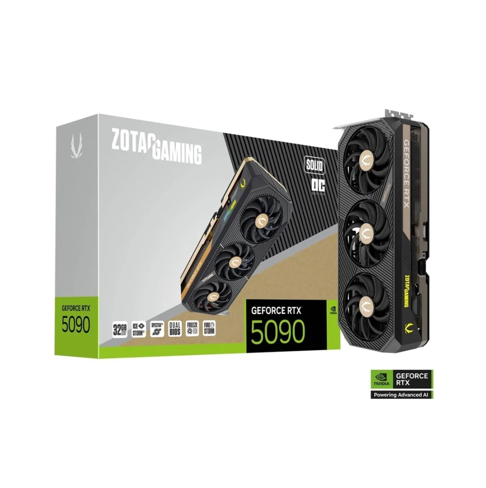 「レシートあり」ZOTAC GeForce RTX 5090 SOLID OC Produtos com até 15 OFF no PIX KaBuM