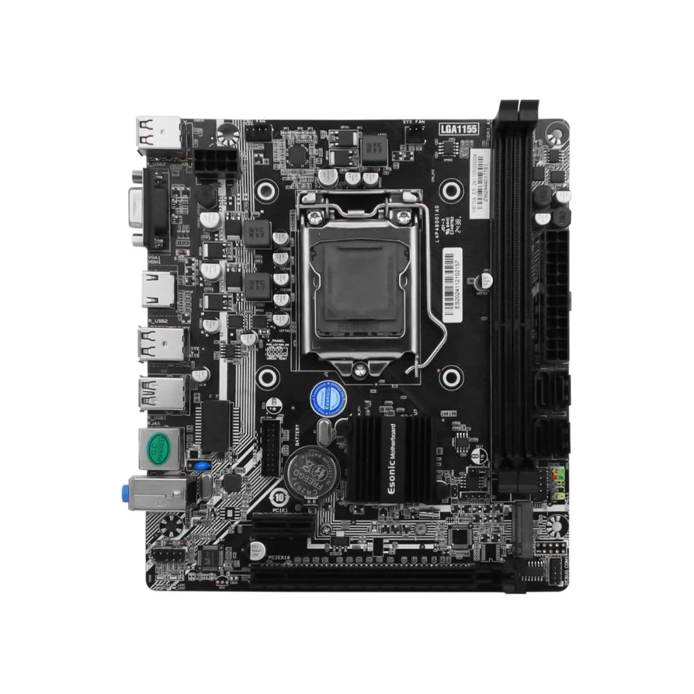 Placa Mãe H61 LGA 1155, 2xDDR3, Intel Core I7 / I5 / I3 / Pentium / Celeron, PCi-e X16, Usb 3.0 HDMI, Alta Qualidade 7
