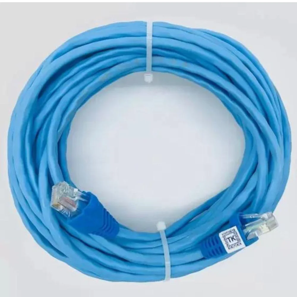 Imagem 2 de 3 do produto Cabo De Rede Azul Profissional 10 Metros Internet Cftv Montado