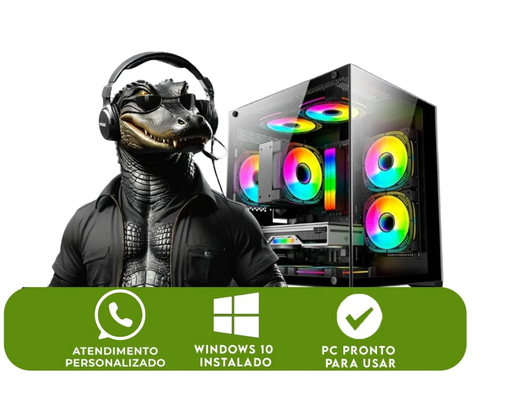 PC Gamer Alligator Shop Intel I5 12400f, Geforce RTX 3060, Memoria 16gb Ddr4, SSD 480GB - view 5