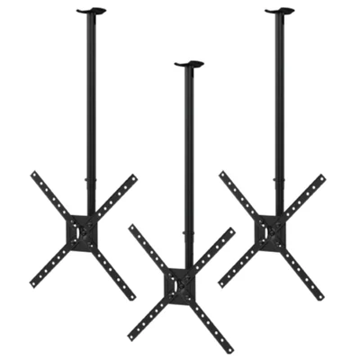 Suporte De Teto Para Tv 10'' Até 60'' Com Ajuste De Ângulos E Giro 360º Brasforma Sbrp1050 - 3 Unidades