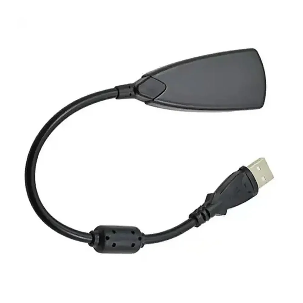 Imagem 4 de 5 do produto Placa De Som Externa Usb Fone + Microfone Hb-t130 Knup