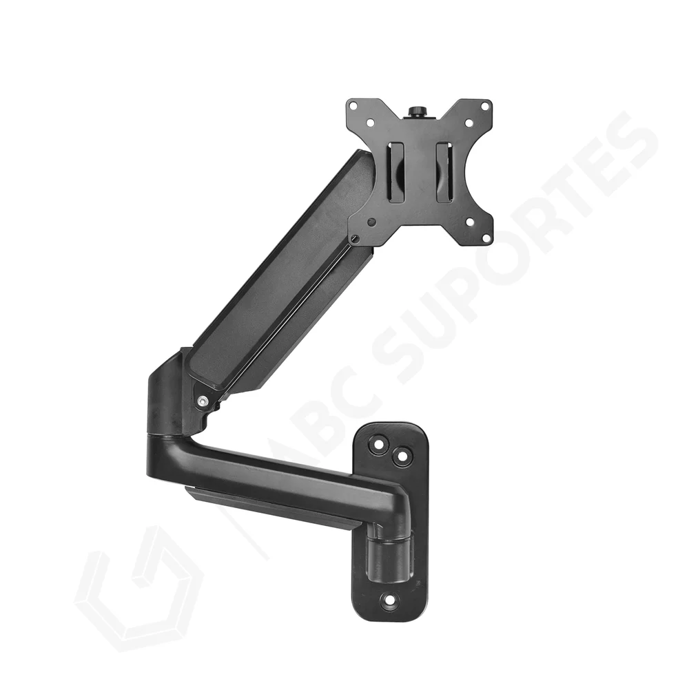 Imagem 3 de 5 do produto Suporte Articulado De Parede Com Pistão A Gás E Ajuste De Altura Para Monitores De 12 À 32 - Bluecase Bspmtg01-2 Cor:pre