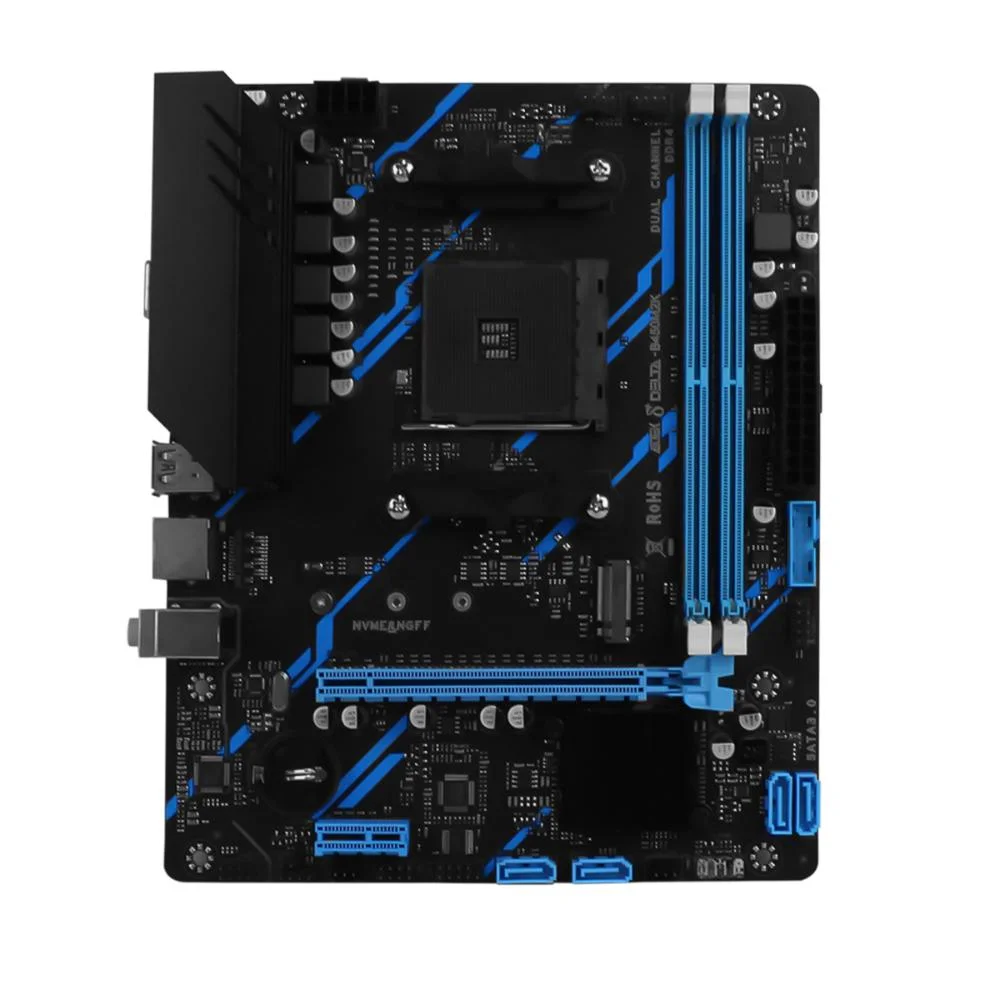 Placa Mãe Amd A320 B450, Micro-atx, Ddr4, Slot Nvme M.2, Sata 3.0, HDMI Vga Usb, PCi-e X16, Potente 8