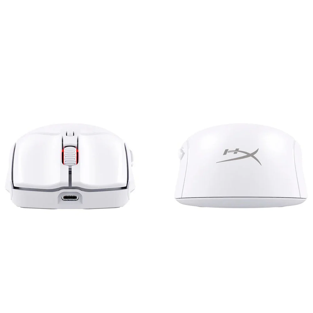 Imagem 2 de 5 do produto Mouse Gamer Sem Fio Hyperx Multifire Haste 2 Wireless RGB Branco 6n0a9aa