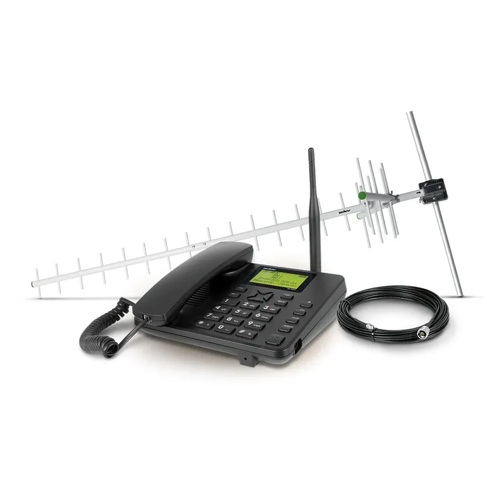 Celular Rural Intelbras Cfa-5022 Dual Chip Com Kit - 4110026 Preto Quadriband Celular Rural Intelbras Cfa-5022 Dual Chip Com Kit - 4110026 Preto Quadriband