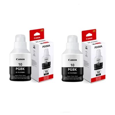 Kit Tintas Canon Gi-10 2un Preto Gi10 G10 Original G6010 G7010 Gm2010 Gm4010