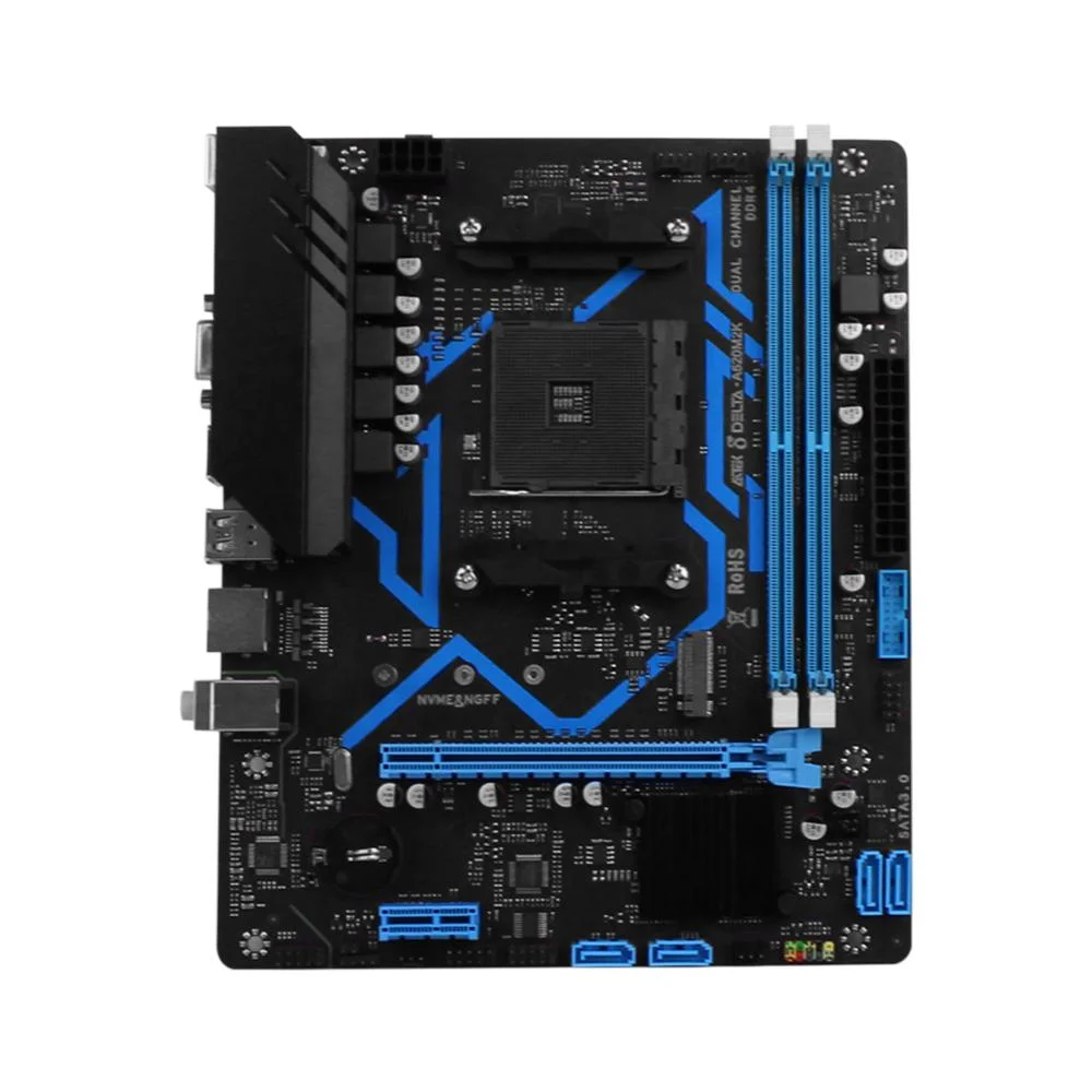 Placa Mãe Micro-atx Am4 A520, Amd Ryzen, Ddr4, PCi-e X16 4.0, Usb HDMI Vga, Pronta Entrega 7