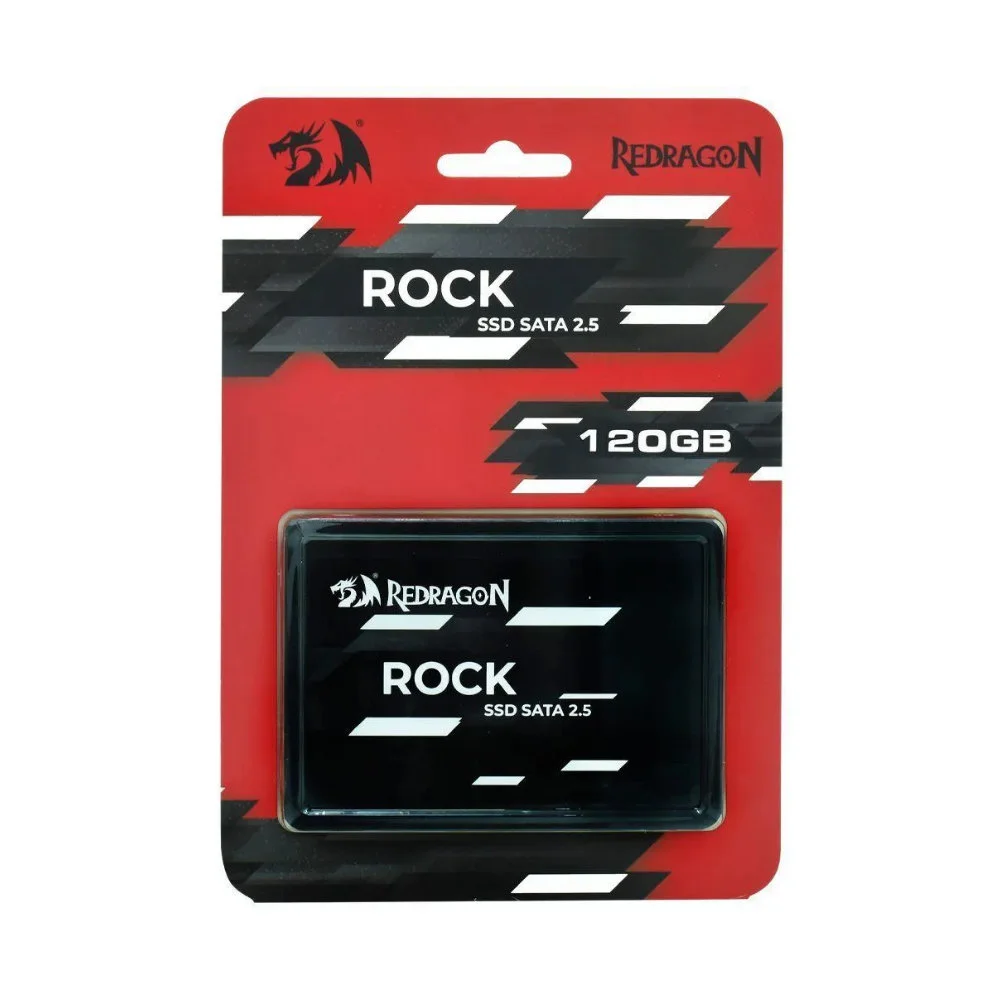 Imagem 2 de 5 do produto SSD Gamer Redragon Rock 120GB Sata 3 Leitura 520mb/s Gravação 470mb/s Gd-310