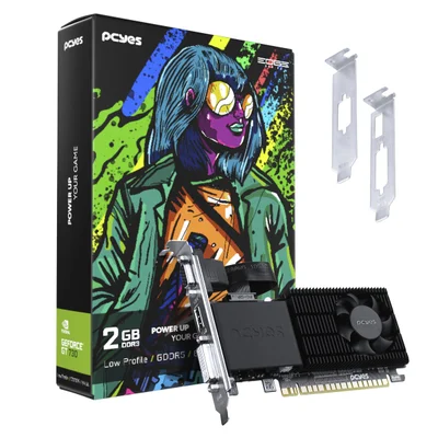 Gpu Nvidia Geforce Gt730 2gb Ddr5 128 Bit Projeto Edge Low Profile Single Fan - Pvgt730gb2pe