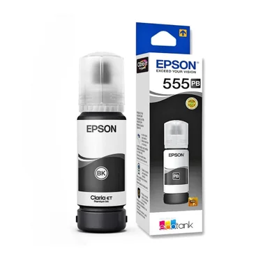 Refil De Tinta Preto Pb Epson 555 T555 L8180 L8160 Fotográfica Original