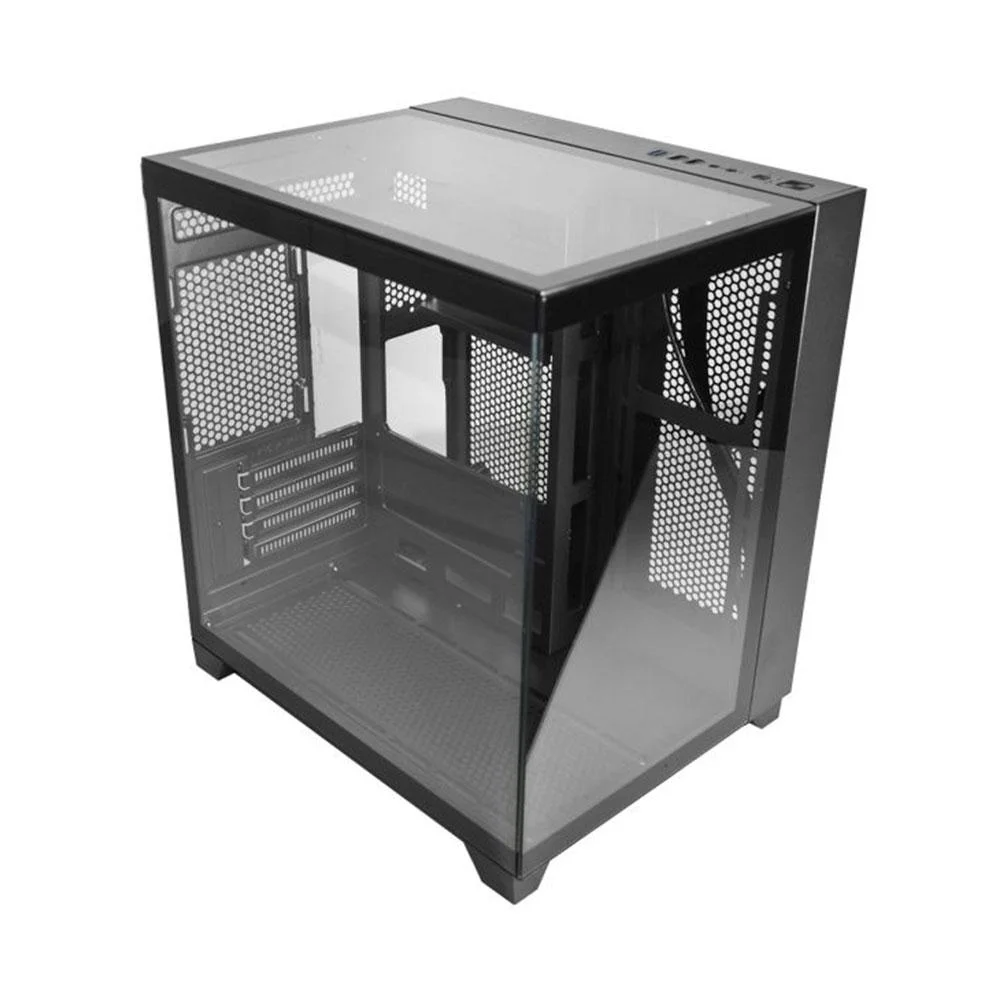 Gabinete Gamer K-mex Aquario Cg-0725 Visão Preto Micro Atx Sem Fan