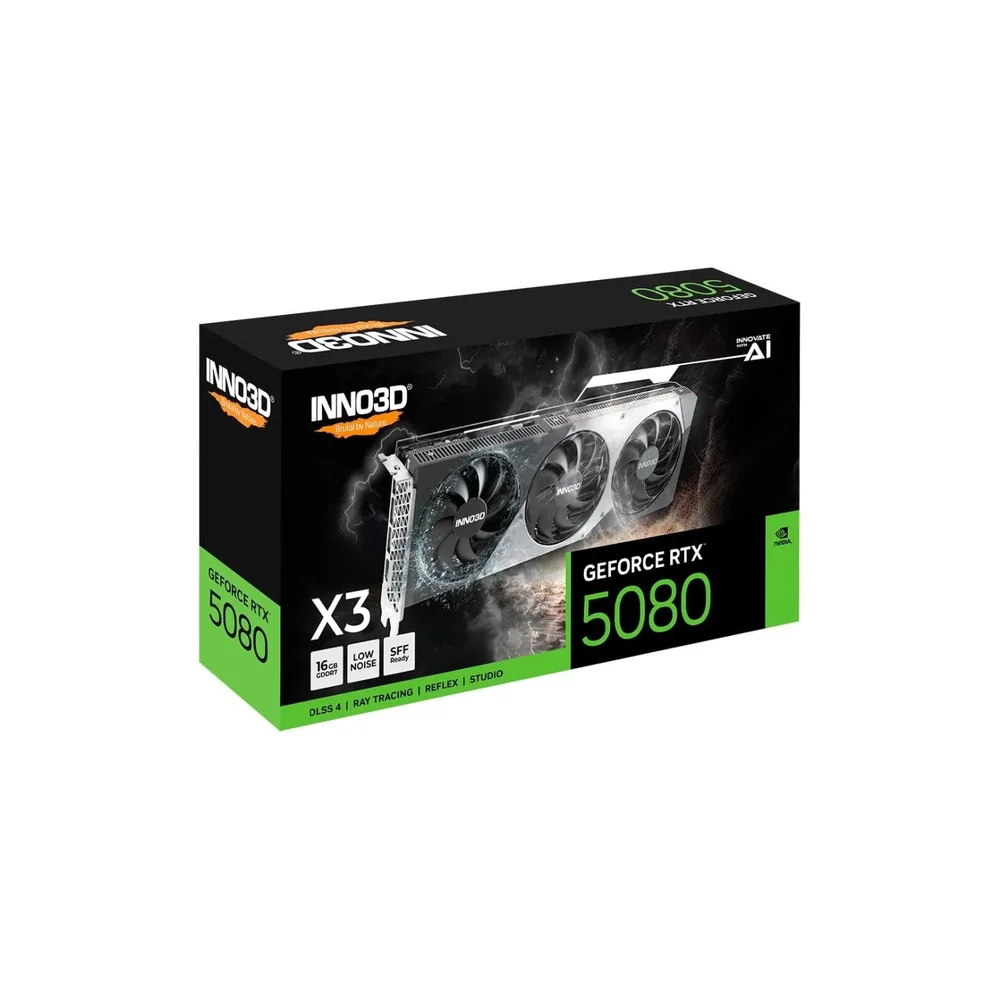 Imagem 3 de 5 do produto Placa De Video Inno3d Geforce RTX 5080 X3 16gb Gddr7 256bits N50803-16d7-176068n