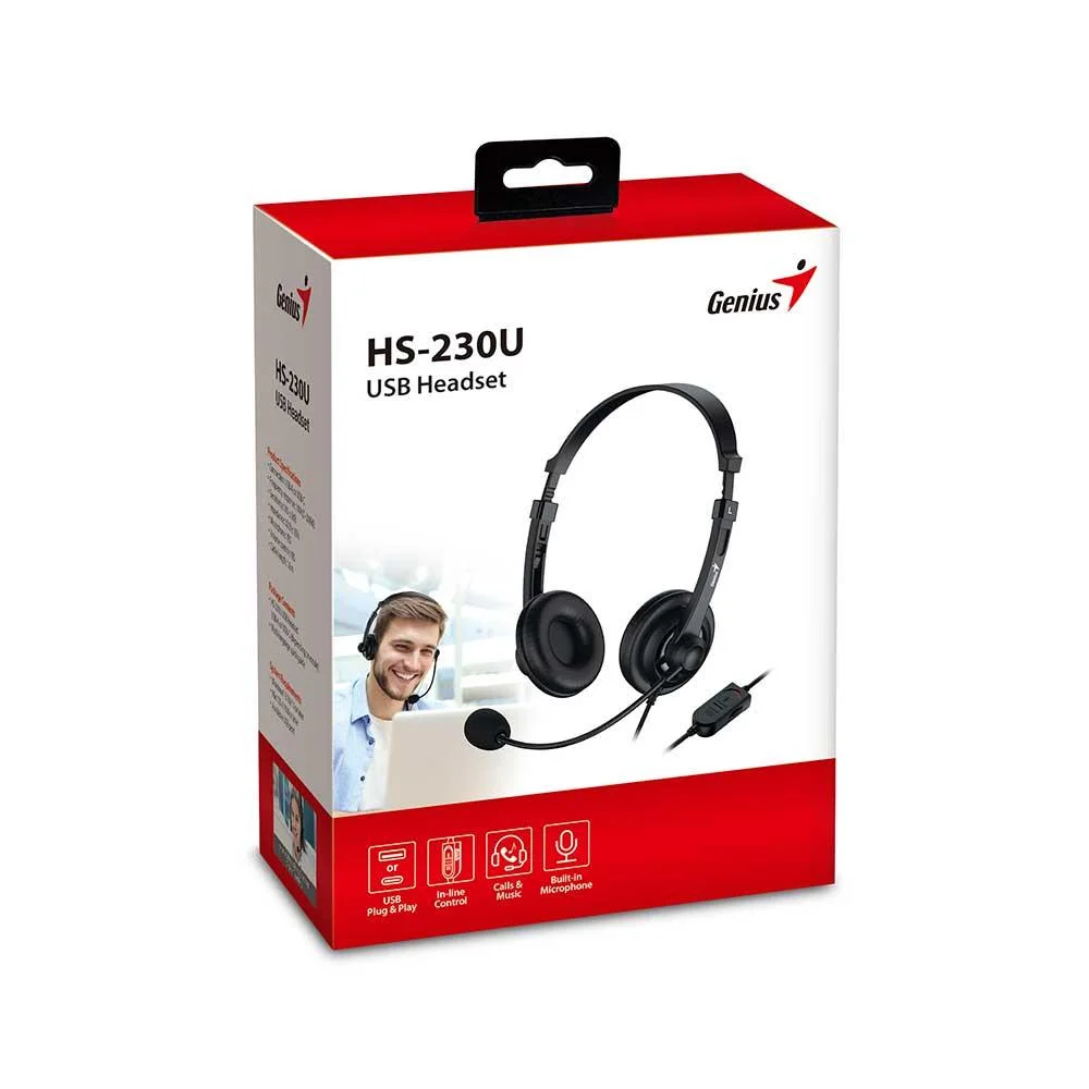 Imagem 3 de 3 do produto Fone De Ouvido Mic Genius Hs-230u Usb-c