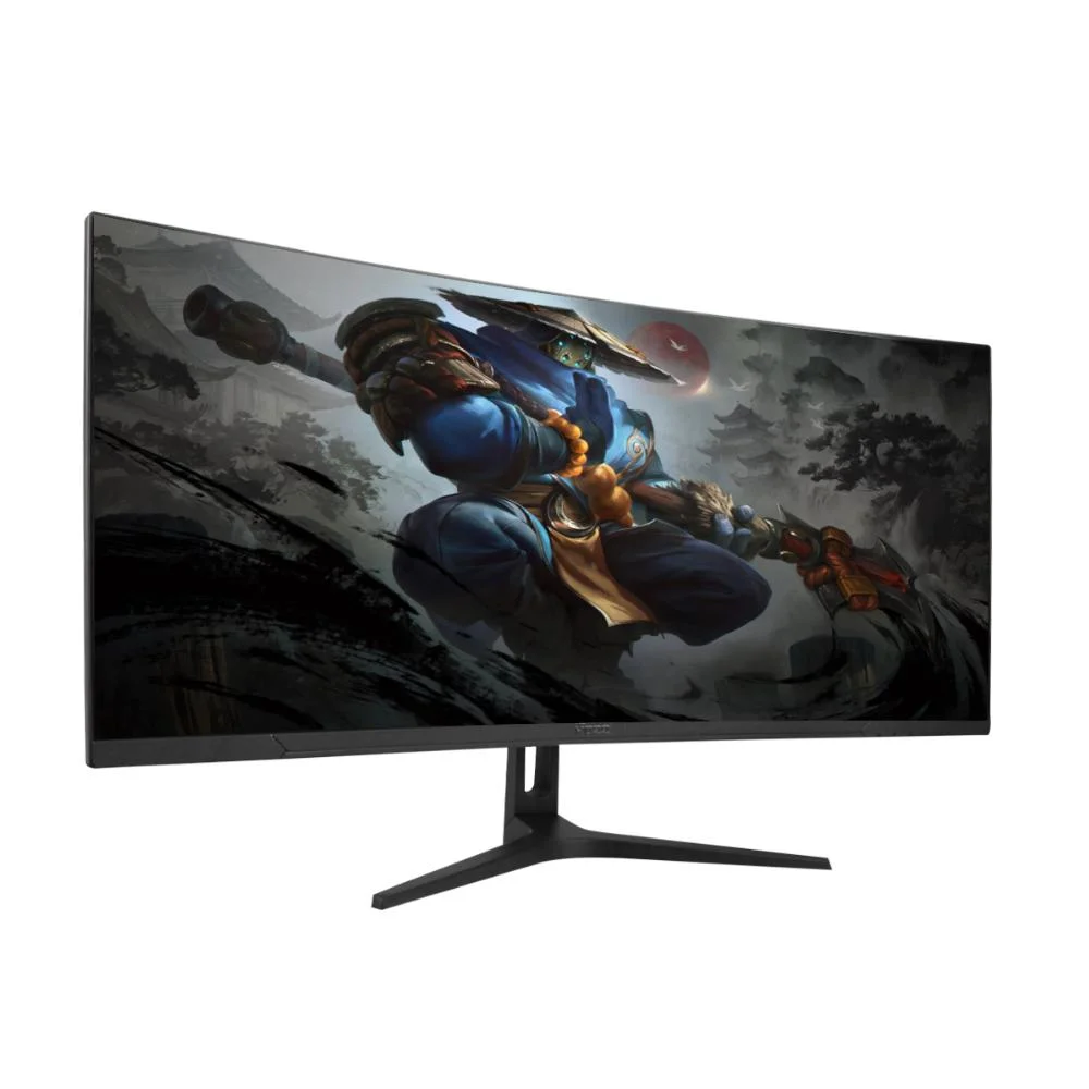 Imagem 3 de 5 do produto Monitor Gamer Curvo 34 ", Curvatura R1500, Ultrawide Quadhd, 1ms 144hz, HDMI Displayport, Redução Luz Azul, Pronta Entrega