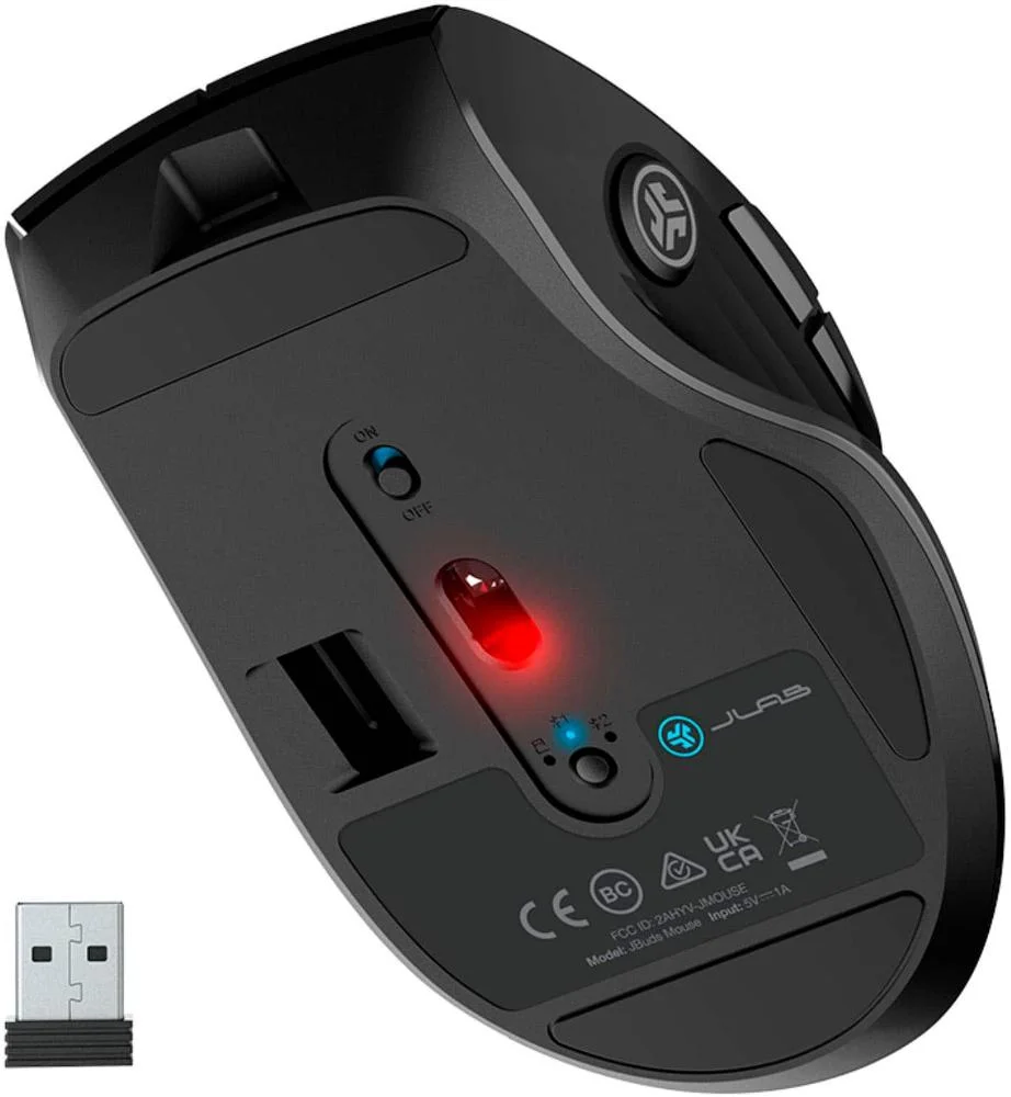 Imagem 2 de 3 do produto Jlab - Mouse Sem Fio Jbuds - Preto-mjbmouserblk124