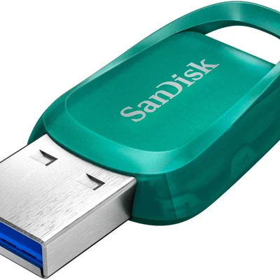 Pen Drive Sandisk - Unidade Flash Ultra Eco 256 Gb Usb 3.2 Gen 1 Tipo A - Verde-sdcz96-256g-a46