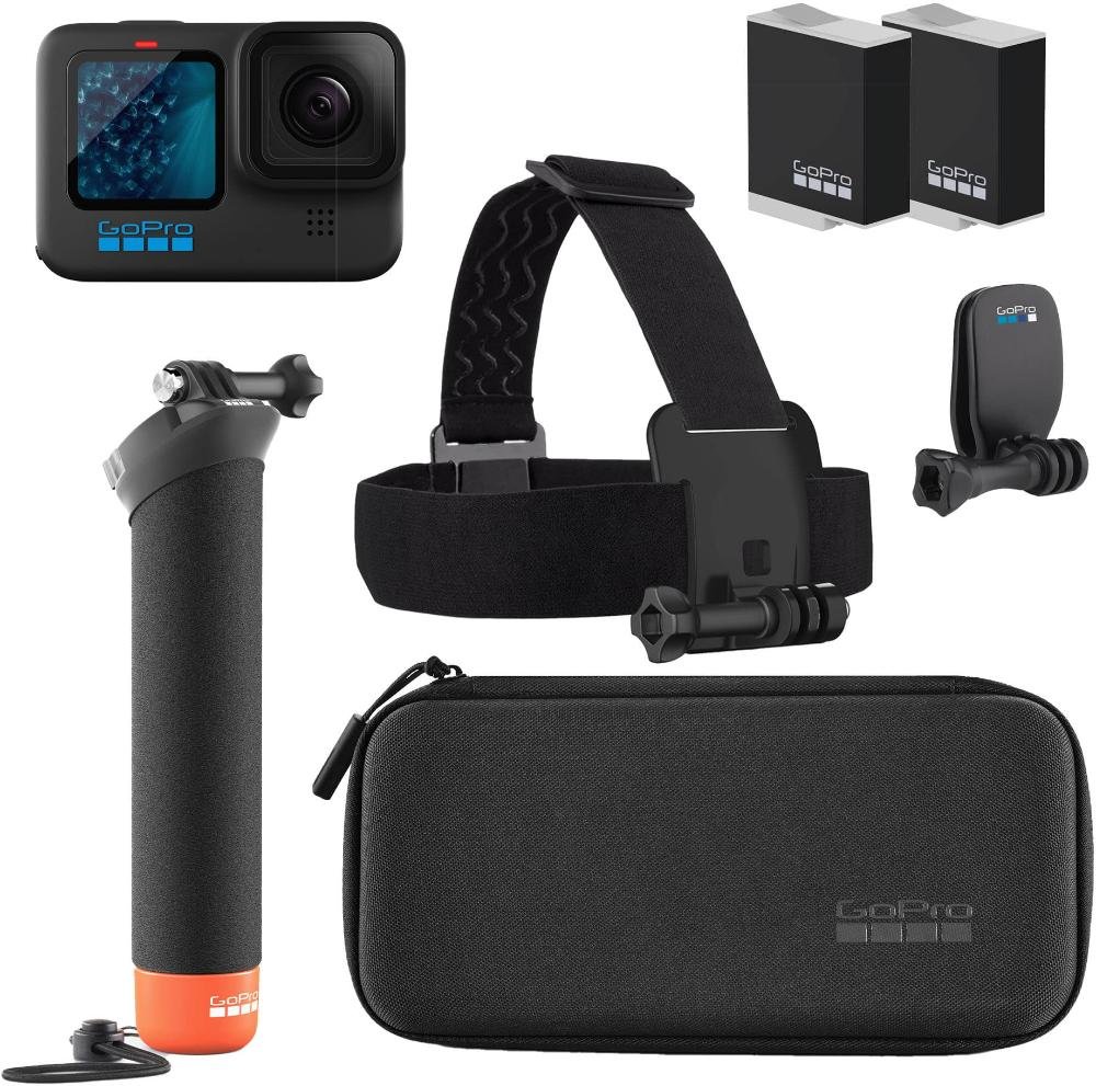 Gopro - Câmera De Ação Preta Hero11  + Kit De Acessórios - Preto-chdrb-111-th