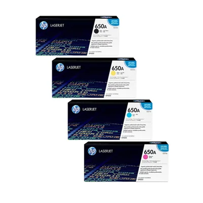 Kit Toner Original Hp 650a Ce270a / Ce271a / Ce272a / Ce273a