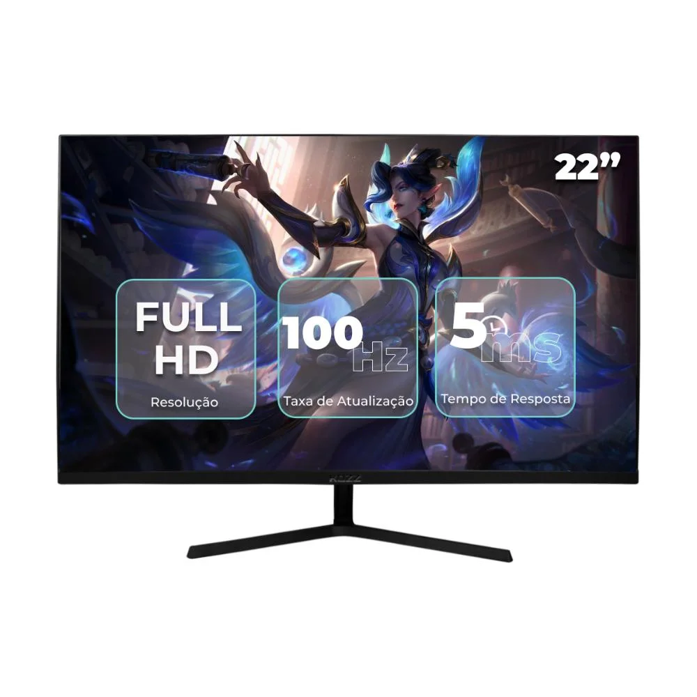Monitor Gaming 22 Pol, Full Hd, 100hz 5ms, Redução Luz Azul, HDMI Vga, Novo Monitor Gaming 22 Pol, Full Hd, 100hz 5ms, Redução Luz Azul, HDMI Vga, Novo