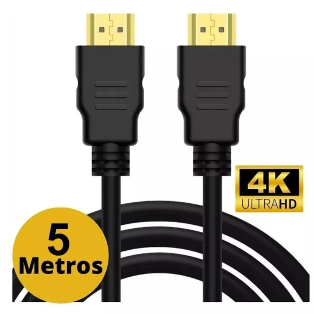 Imagem 2 de 4 do produto Cabo HDMI 5 Metros Compativel Notebook