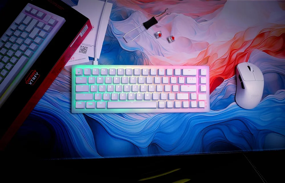 Imagem 3 de 5 do produto Teclado Mecânico Gamer K5V2 Branco Layout Us - Cherry Xtrfy