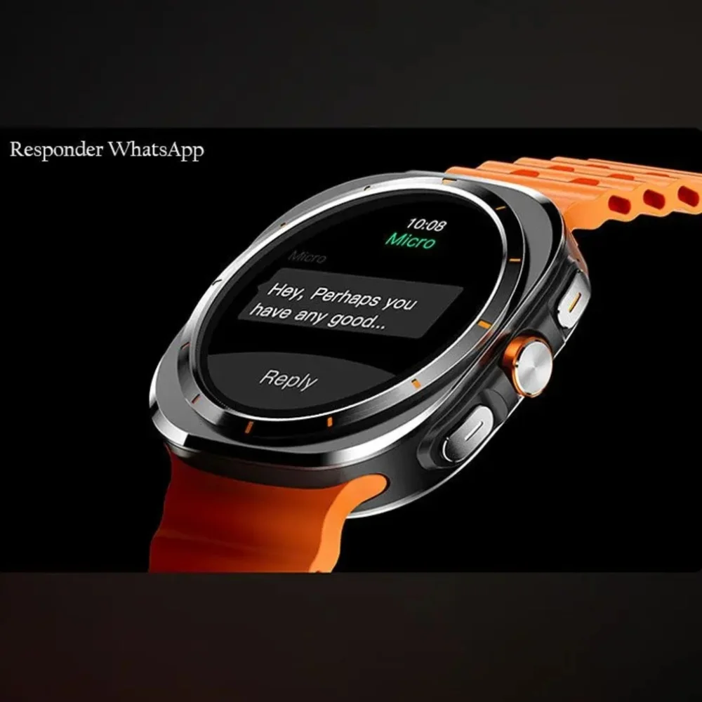 Smartwatch Responder Whatsapp Ios Reloj Inteligente Militar Para