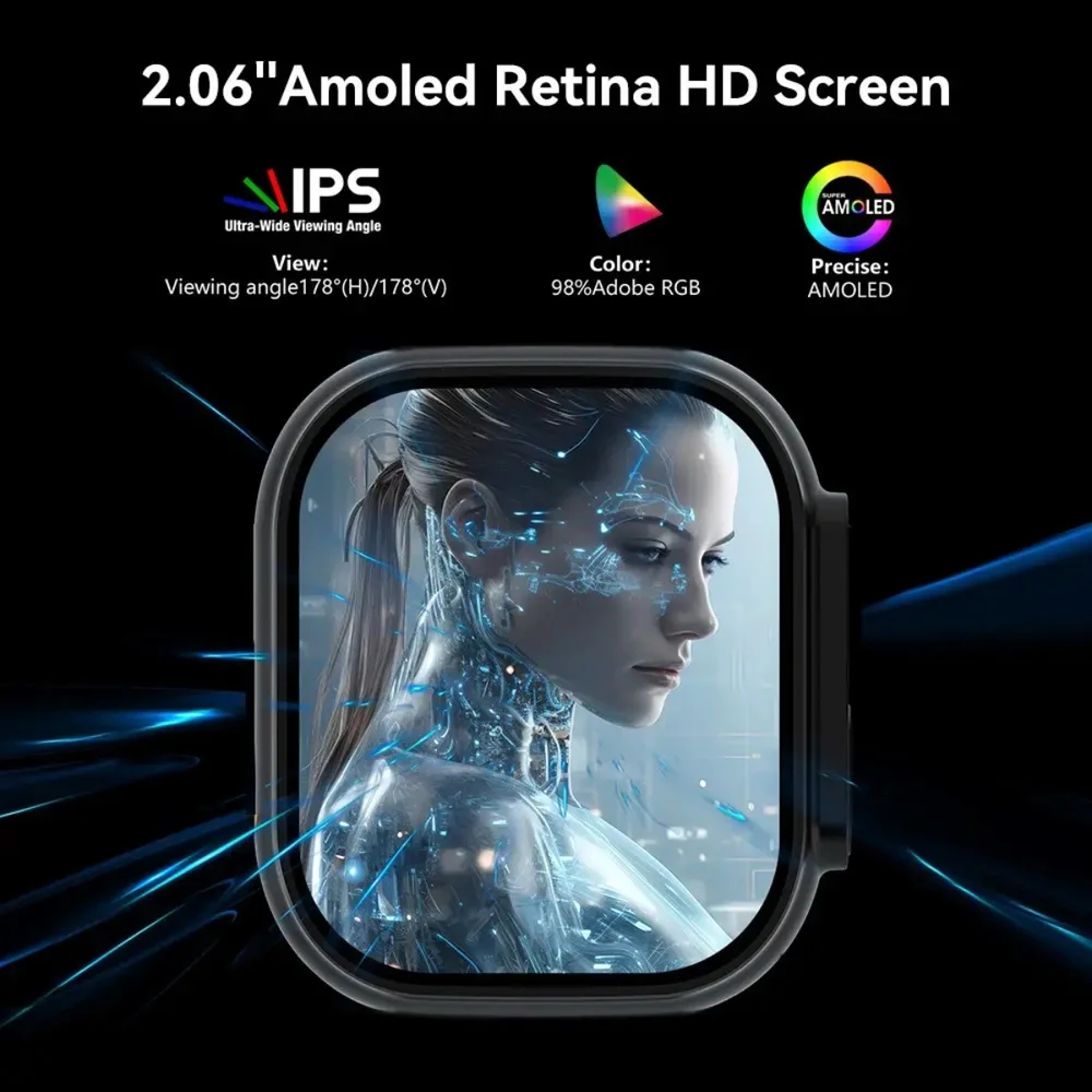 Smart Watch Microwear Ultra 3 Ai 5g Chip Android 8.1 Tela AmoLED + Acessorios Chatgpt Baixa Apps Relogio Responde Mensagens Manda Audio Smart Watch Microwear Ultra 3 Ai 5g Chip Android 8.1 Tela AmoLED + Acessorios Chatgpt Baixa Apps Relogio Responde Mensagens Manda Audio